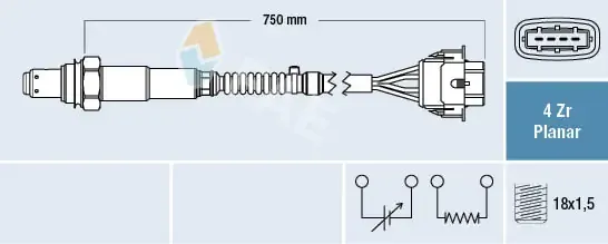 Sensor de oxígeno previo al catalizador 77308 FAE