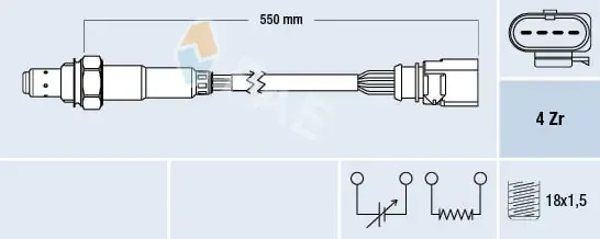 Sensor de oxígeno previo al catalizador 77439 FAE