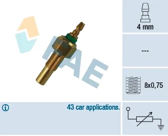 Sensor de temperatura del líquido refrigerante FAE 32170