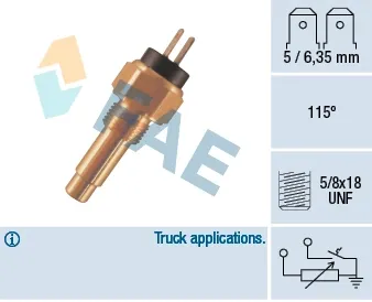 Sensor de temperatura 34480 FAE