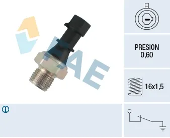 Sensor de presión de aceite 12480 FAE