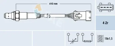 Sensor de oxígeno previo al catalizador FAE 77432