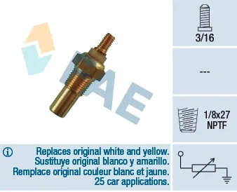 Sensor de temperatura 32080 FAE
