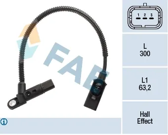 Sensor de árbol de levas 550916 ERA Benelux