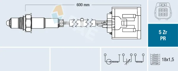 Sensor de oxígeno previo al catalizador 75089 FAE