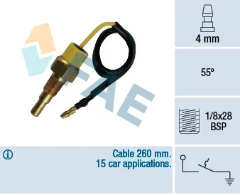 Sensor de temperatura 35790 FAE