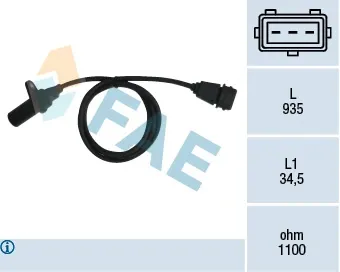 Sensor de cigüeñal D312 VALEO