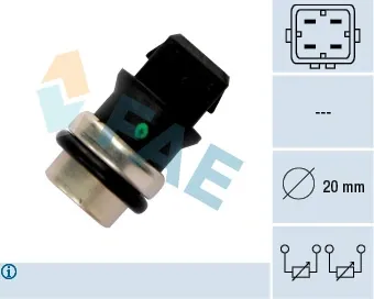 Sensor de temperatura del líquido refrigerante FAE 33650