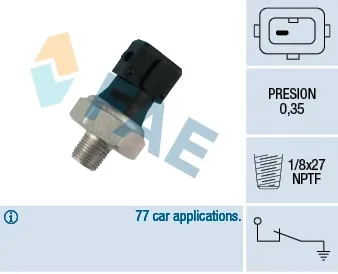 Sensor de presión de aceite 12470 FAE
