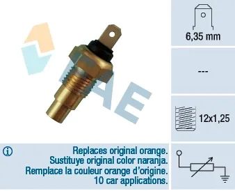 Sensor de temperatura del líquido refrigerante FAE 31520