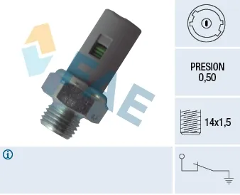 Sensor de presión de aceite 12636 FAE