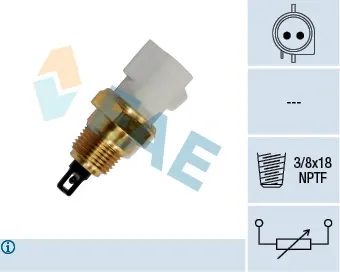 Sensor de temperatura del aire de admisión FAE 33440