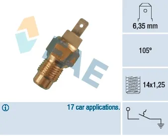 Sensor de temperatura del líquido refrigerante FAE 35170