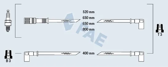 Cables de bujías 83110 FAE