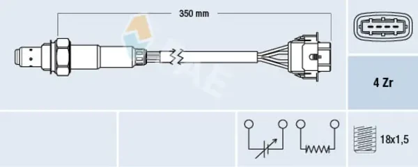 77155 FAE sonda lambda sensor de oxigeno para catalizador