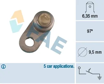 Sensor de temperatura del líquido refrigerante FAE 35120