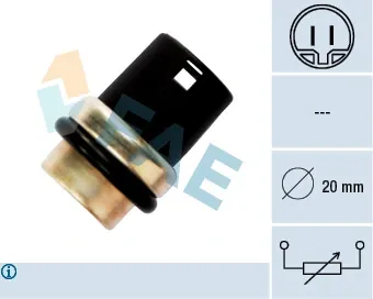 Sensor de temperatura del líquido refrigerante FAE 33610