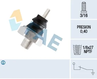 Sensor de presión de aceite 12180 FAE