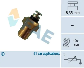 Sensor de temperatura del líquido refrigerante FAE 32180