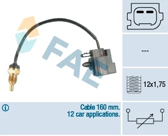 Sensor de temperatura del líquido refrigerante FAE 32426