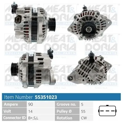 Alternador MEAT&DORIA 55351023