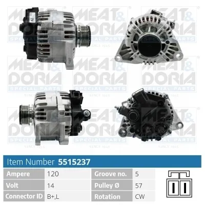 Alternador 5515237 Meat&Doria