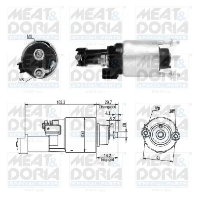 Solenoide de arranque MEAT&DORIA 46315