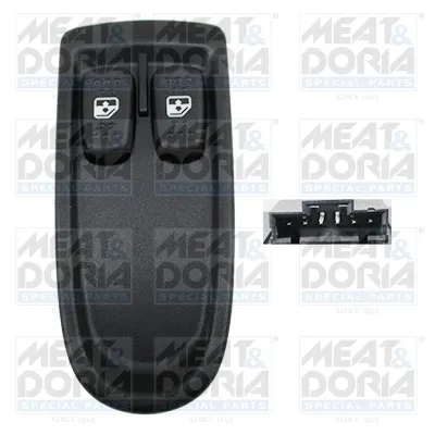Interruptor de elevalunas delantera izquierda 26382 Meat&Doria