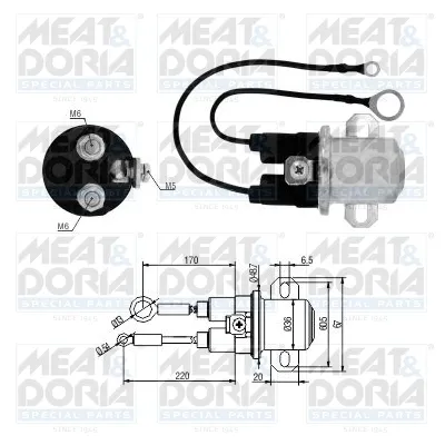 Solenoide de arranque MEAT&DORIA 46266