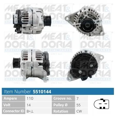 Alternador 5510144 Meat&Doria