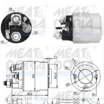 Solenoide de arranque 46017 Meat&Doria