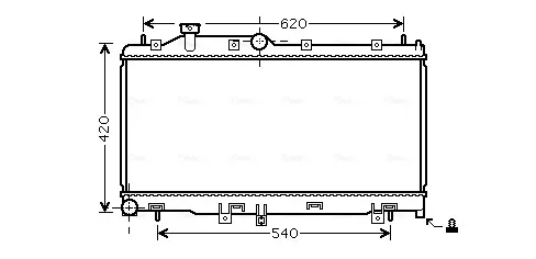 Radiador SU2065 AVA