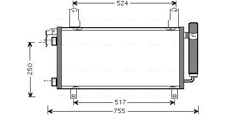 Condensador aire acondicionado MZ5157D AVA