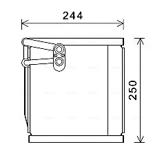 Evaporador, aire acondicionado para KIA Picanto II TA