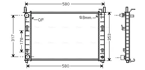 Radiador FDA2326 AVA