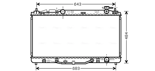 Radiador TO2464 AVA