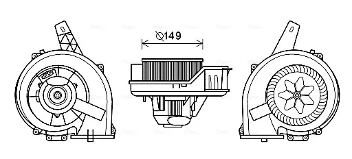Ventilador habitáculo ST8044 AVA