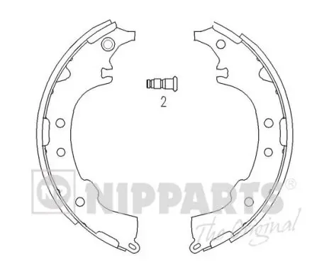 Zapatas de freno J3502068 Nipparts