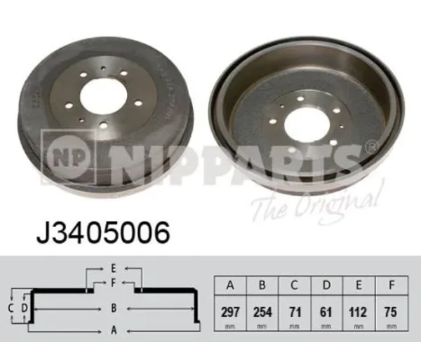 Freno de tambor trasero Mitsubishi L 300 (P0W, P1W)