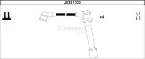 Cables de bujías J5381002 Nipparts