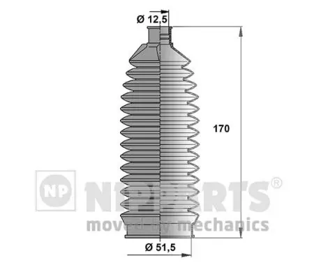 Fuelle dirección N2844010 Nipparts