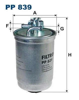 Filtro de combustible PP839 Filtron