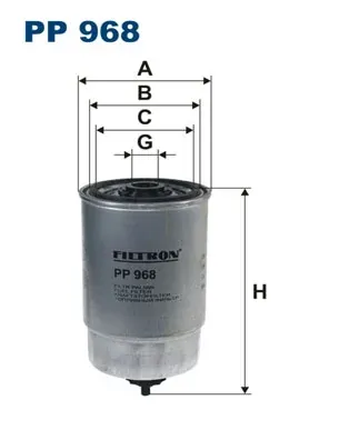 Filtro de combustible PP968 Filtron