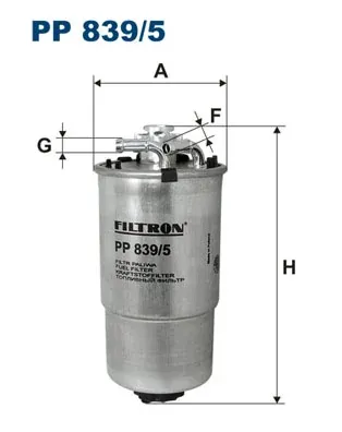 Filtro de combustible PP8395 Filtron