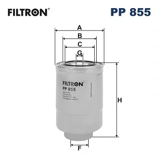 Filtro de combustible PP855 Filtron