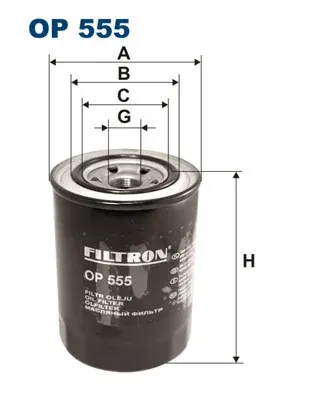 Filtro de aceite OP555 Filtron