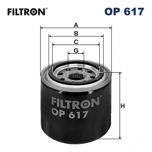Filtro de aceite OP617 Filtron