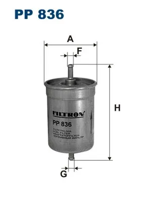 Filtro de combustible PP836 Filtron