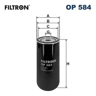 Filtro de aceite OP584 Filtron