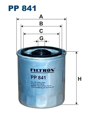 PP841 Filtron filtro combustible